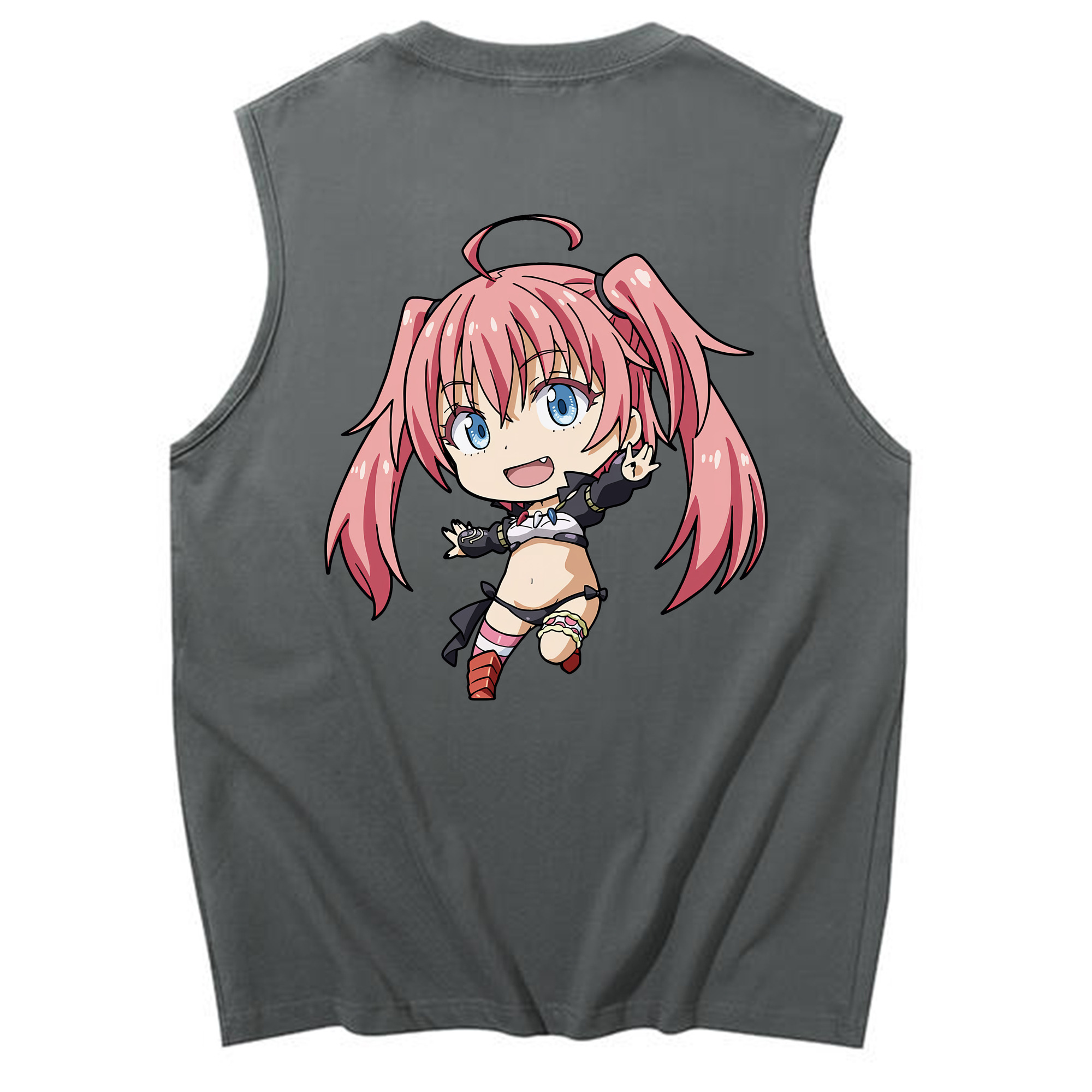 （画像用） 転スラ Regarding Reincarnated to Slime コットン100％タンクトップ（背面プリント）